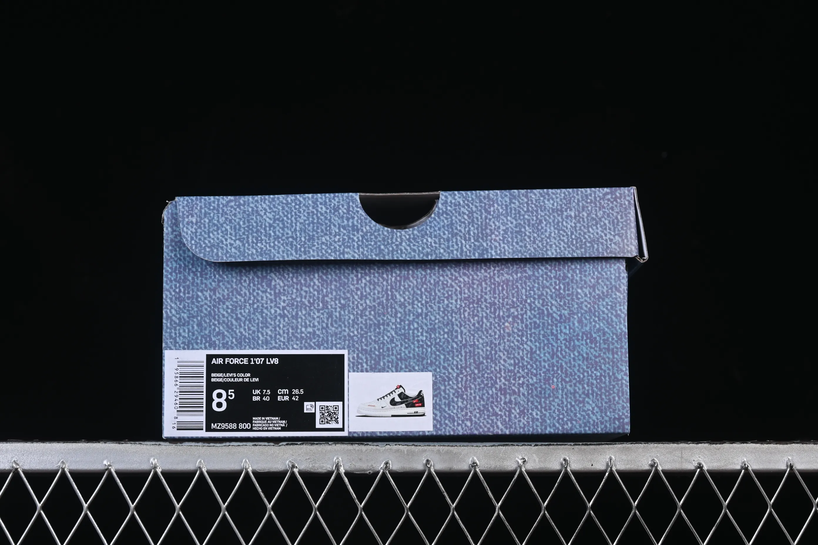 All categories Nk Air Force 1 Air Force series Nk Air Force 1 Low Air Force low-top Nike Air Force 1'07 Low Levi's joint beige black woven label Air Force 1 low-top casual sneakers MZ9588-800